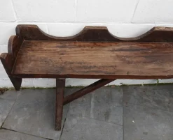 Pamono Antique Rustic Oak Bench, 1800s Discount