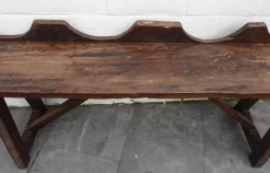 Pamono Antique Rustic Oak Bench, 1800s Discount