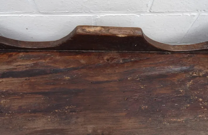 Pamono Antique Rustic Oak Bench, 1800s Discount
