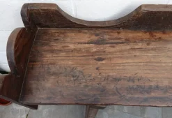 Pamono Antique Rustic Oak Bench, 1800s Discount