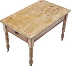 Pamono Antique Rustic Pine Dining Table, 1800s Hot