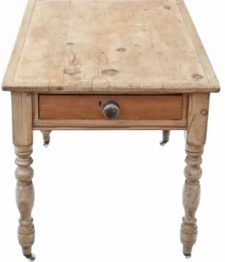 Pamono Antique Rustic Pine Dining Table, 1800s Hot