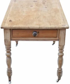 Pamono Antique Rustic Pine Dining Table, 1800s Hot