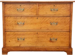 Pamono Antique Satin Walnut Chest of Drawers, 19th Century Online