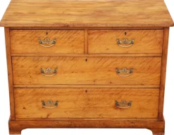 Pamono Antique Satin Walnut Chest of Drawers, 19th Century Online