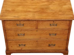 Pamono Antique Satin Walnut Chest of Drawers, 19th Century Online