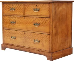 Pamono Antique Satin Walnut Chest of Drawers, 19th Century Online