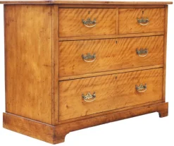 Pamono Antique Satin Walnut Chest of Drawers, 19th Century Online