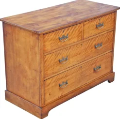 Pamono Antique Satin Walnut Chest of Drawers, 19th Century Online