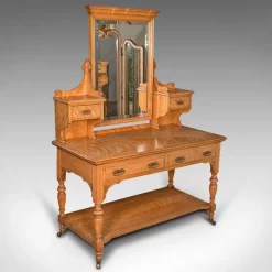 Pamono Antique Scottish Victorian Satinwood Dressing Table Hot