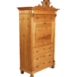 Pamono Antique Secretaire in Softwood, 1880 Outlet