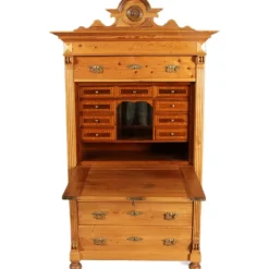 Pamono Antique Secretaire in Softwood, 1880 Outlet