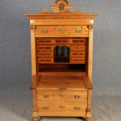 Pamono Antique Secretaire in Softwood, 1880 Outlet