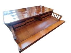 Pamono Antique Secretaire with Drop-Leaf Top Drawer and Internal Drawers in Briar Root, 1890 Clearance