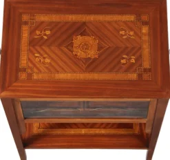 Pamono Antique Serving Trolley with Automatic Pull-Out Removable Tray in Mahoganyy 1900s Clearance