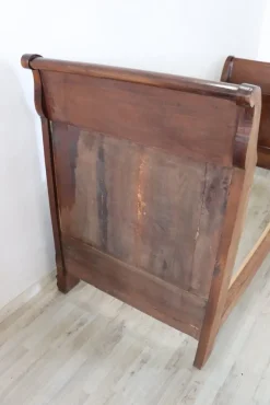 Pamono Antique Single Bed in Walnut, 19th Century Sale