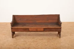 Pamono Antique Solid Wood Bench with Small Drawer Online
