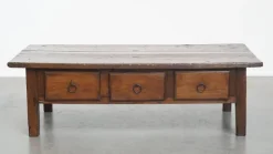 Pamono Antique Southern European Coffee Table with Drawers, 18th Century Hot