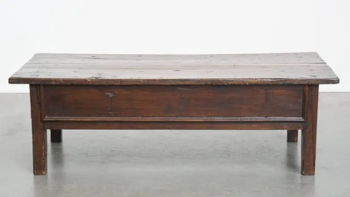 Pamono Antique Southern European Coffee Table with Drawers, 18th Century Hot