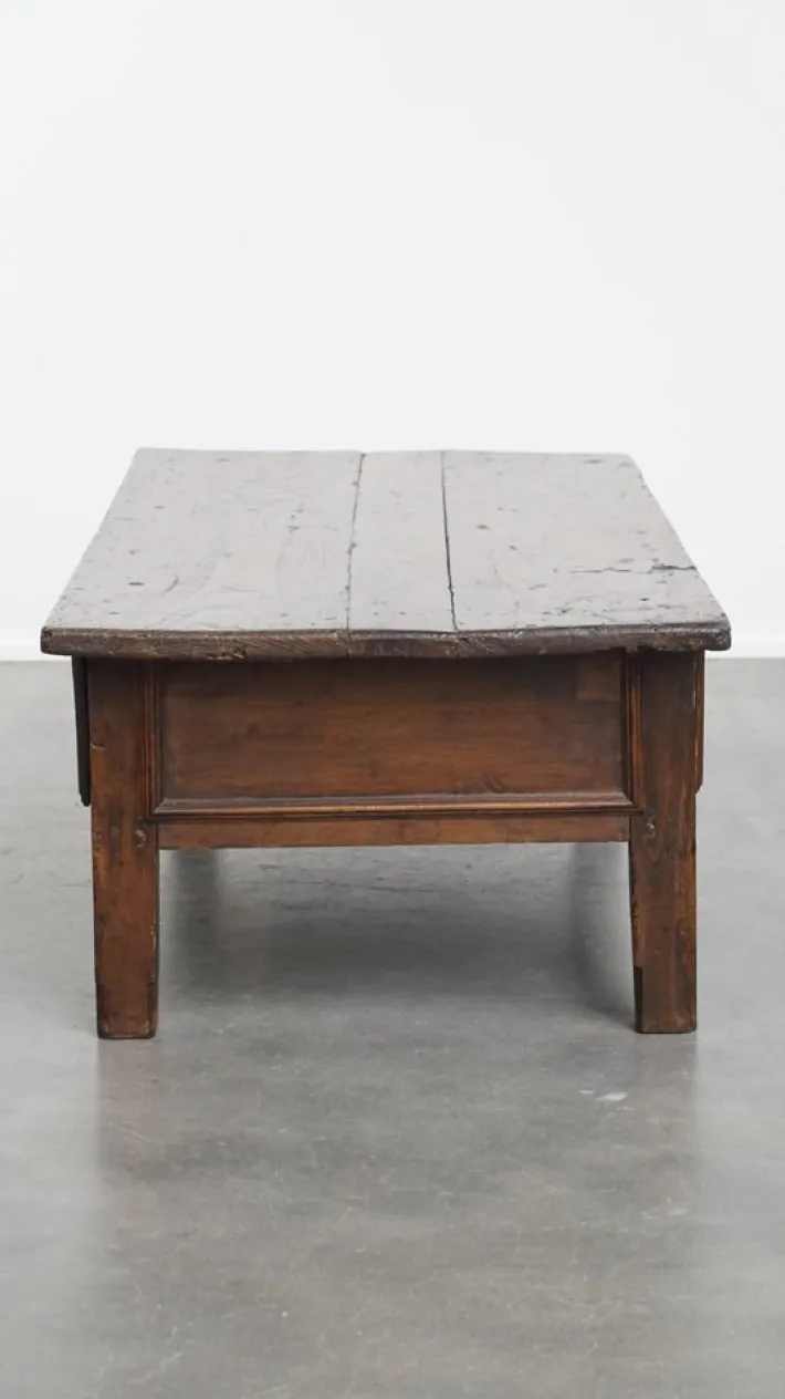Pamono Antique Southern European Coffee Table with Drawers, 18th Century Hot