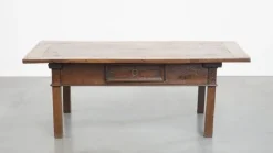 Pamono Antique Southern European Chestnut Coffee Table with Drawer, 18th Century Online