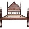 Pamono Antique Spanish Bed with Wood Slabs, 1900 Online