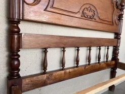 Pamono Antique Spanish Bed with Wood Slabs, 1900 Online