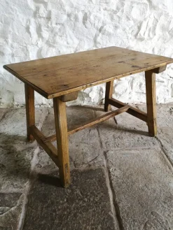Pamono Antique Spanish Pine Tocinera Table, 1880