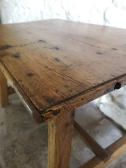 Pamono Antique Spanish Pine Tocinera Table, 1880