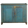 Pamono Antique Swedish Gustavian Blue Painted Country Sideboard Discount