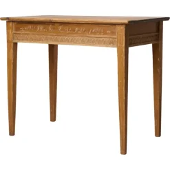Pamono Antique Swedish Gustavian Console Table with Carved Decor Sale