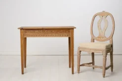 Pamono Antique Swedish Gustavian Console Table with Carved Decor Sale