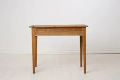 Pamono Antique Swedish Gustavian Console Table with Carved Decor Sale