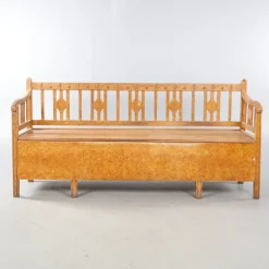 Pamono Antique Swedish Marbled Bench, 1890s Discount