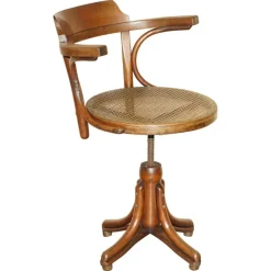Pamono Antique Swivel Desk Chair from Thonet, 1900 New