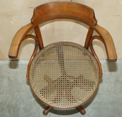 Pamono Antique Swivel Desk Chair from Thonet, 1900 New