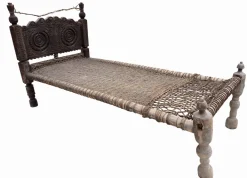 Pamono Antique 19th Century Swat Valley-Pakistan Charpoi Bed, 1920s Outlet