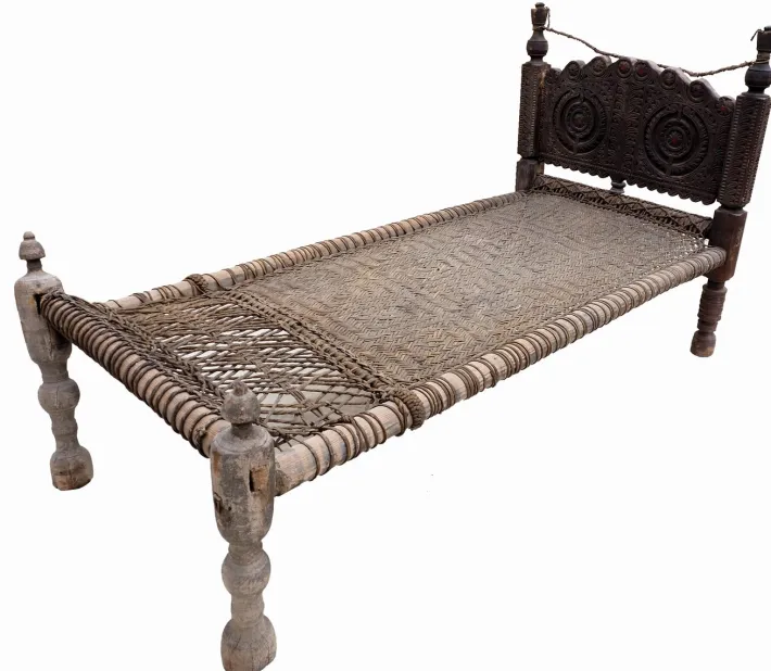Pamono Antique 19th Century Swat Valley-Pakistan Charpoi Bed, 1920s Outlet