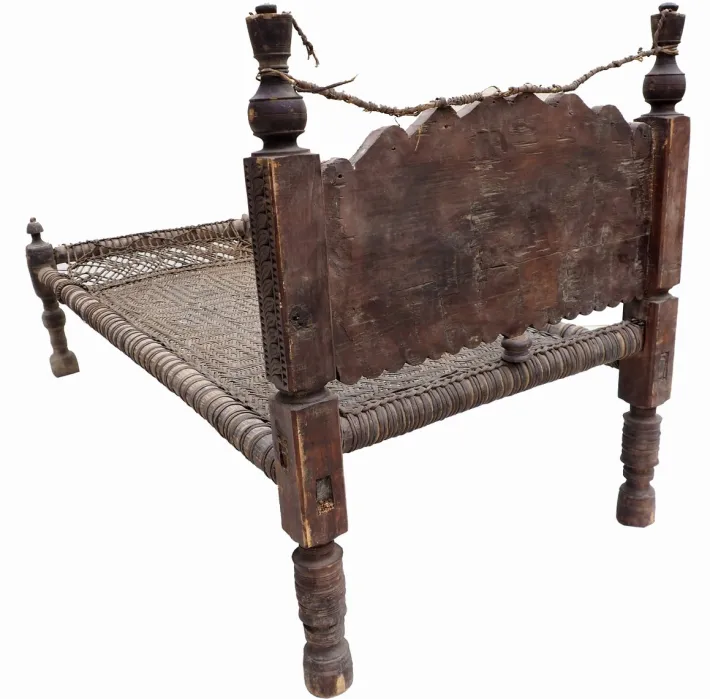 Pamono Antique 19th Century Swat Valley-Pakistan Charpoi Bed, 1920s Outlet