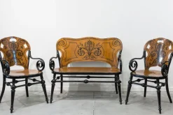 Pamono Antique Tresillo Living Room Set, Set of 3 Online
