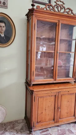 Pamono Antique Tuscan Showcase Buffet, 1890s Online