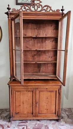 Pamono Antique Tuscan Showcase Buffet, 1890s Online