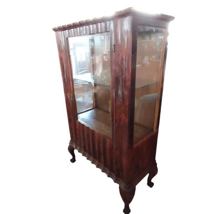 Pamono Antique Venetian Display Cabinet in Walnut Root, 1890s Online