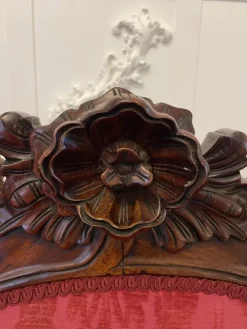 Pamono Antique Victorian Carved Mahogany Chaise Lounge, 1860