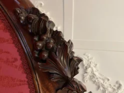 Pamono Antique Victorian Carved Mahogany Chaise Lounge, 1860