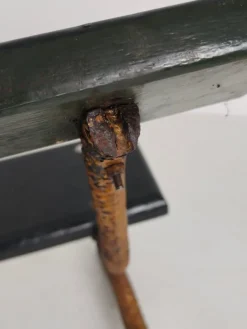 Pamono Antique Victorian Cast Iron Snake Garden Bench, 1890s