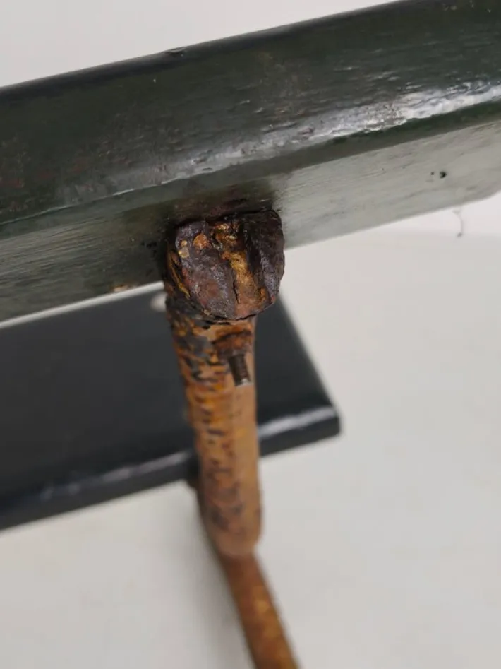 Pamono Antique Victorian Cast Iron Snake Garden Bench, 1890s