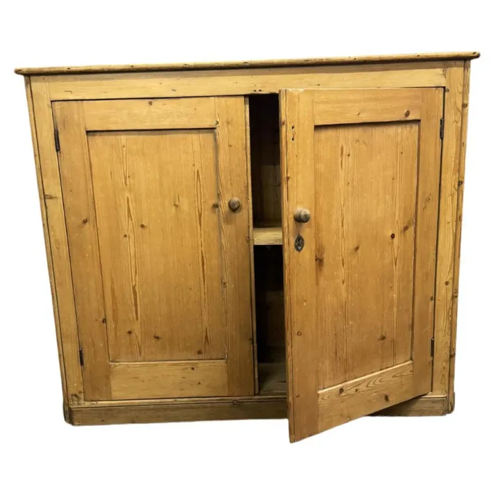 Pamono Antique Victorian English Pine Cabinet Outlet