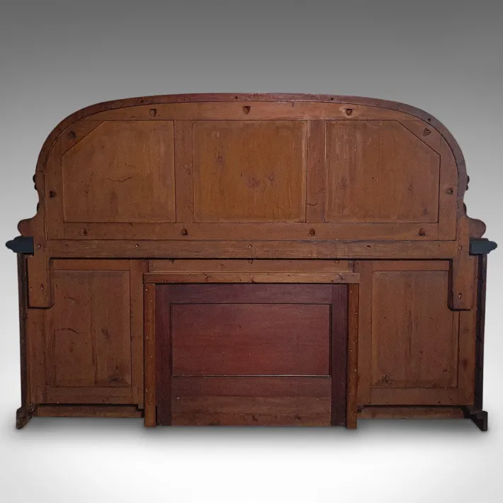 Pamono Antique Victorian English Dresser Cabinet with Large Mirror Clearance