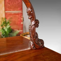 Pamono Antique Victorian English Dresser Cabinet with Large Mirror Clearance